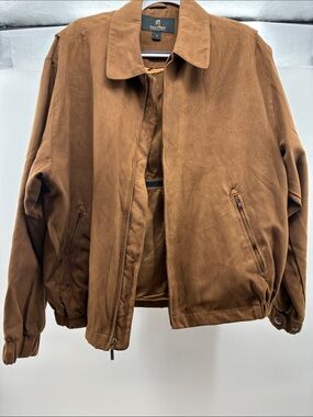 Classic Men's Bomber Jacket in Chestnut Brown - Gary Player